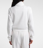 Gucci Ribbed-knit cropped sweatshirt