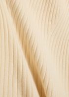 Paige Olie Ribbed Knit Mini Polo Dress Beige