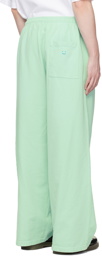 Acne Studios Green Patch Lounge Pants