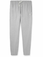 Polo Ralph Lauren - Tapered Logo-Embroidered Cotton-Jersey Sweatpants - Gray