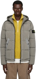 Stone Island Gray 4100019 Nylon Metal Down Jacket
