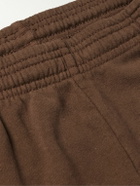Local Authority LA - LA Bones Straight-Leg Cotton-Jersey Sweatpants - Brown