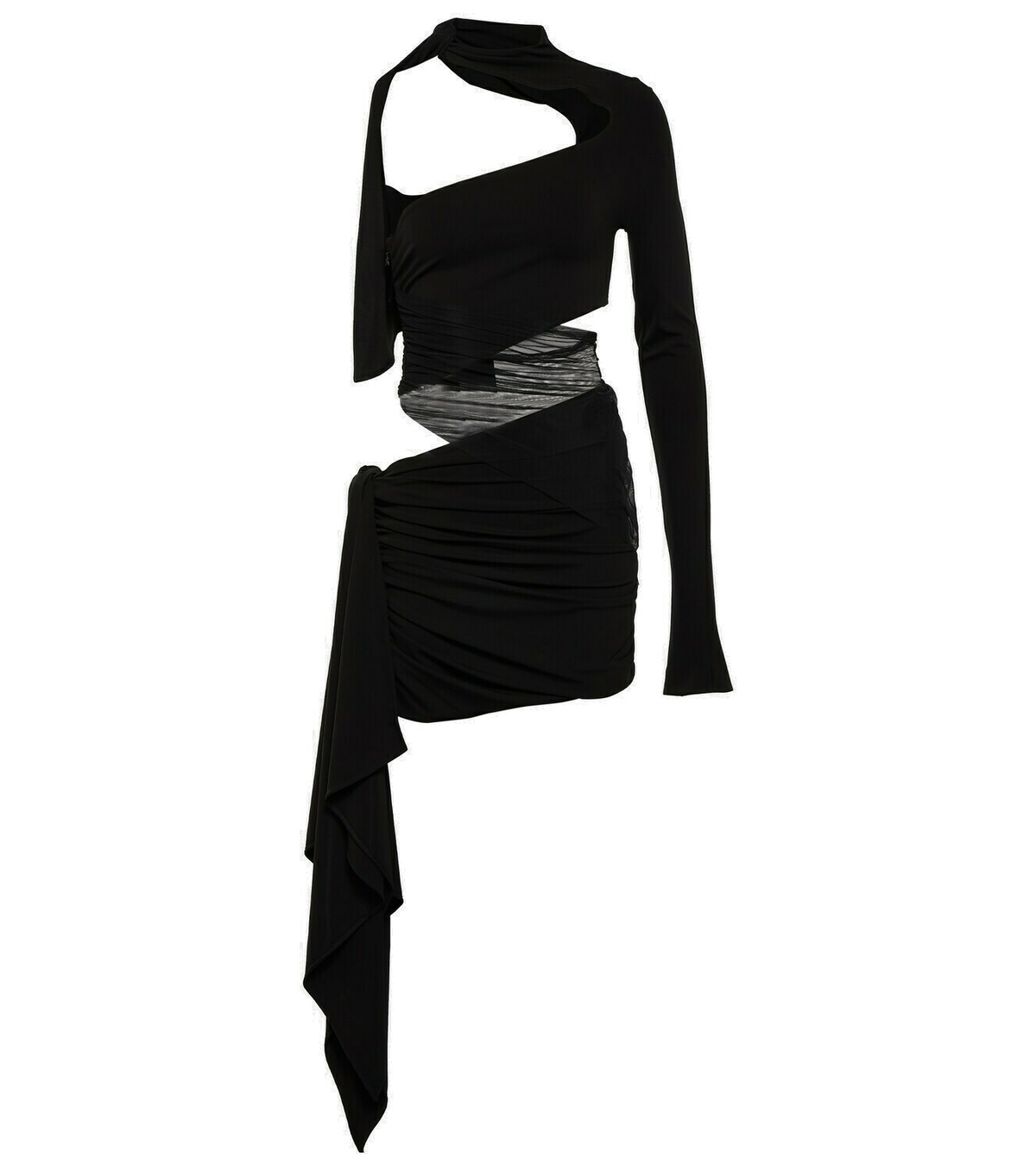 Mugler Draped cutout minidress Mugler