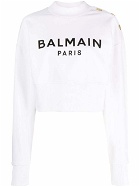BALMAIN - Logo Cotton Sweatshirt