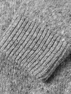 Eleventy - Wool-Blend Zip-Up Cardigan - Gray