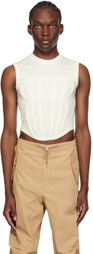 Dion Lee White Corset Tank Top