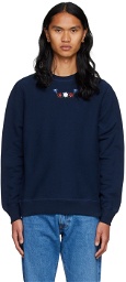 Noah Navy Embroidered Sweatshirt