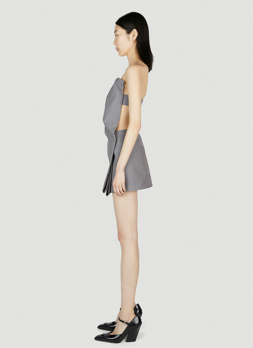 Prada Gabardine Dress in Grey Prada