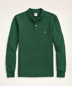 Brooks Brothers Men's Big & Tall Long-Sleeve Stretch Cotton Polo | Green