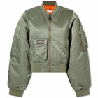 Martine Rose Women's Bomber Jacket in Military Green Milgre
