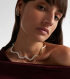 Yeprem Golden Strada 18kt white and yellow gold necklace with diamonds