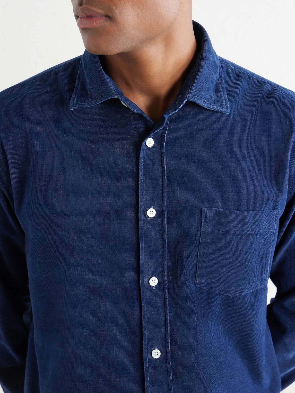 Hartford - Paul Cotton-Flannel Shirt - Blue