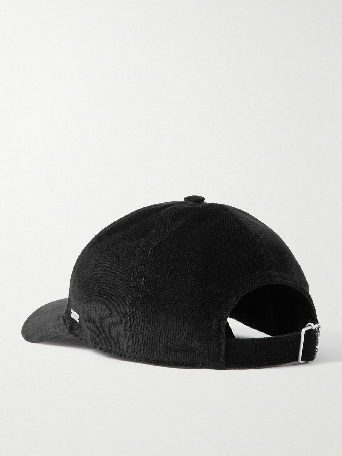 SAINT LAURENT - Cotton-Corduroy Baseball Cap - Black