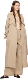 WYNN HAMLYN Beige Sunny Tank Top