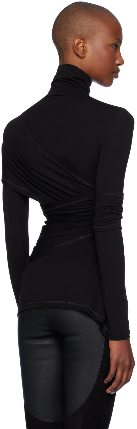 Helmut Lang Black Protection Turtleneck