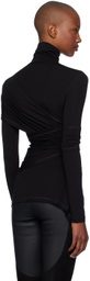Helmut Lang Black Protection Turtleneck