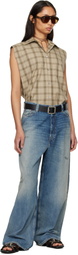 Acne Studios Black Grainy Reversible Belt