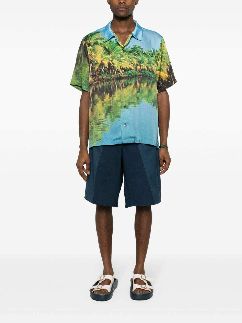 BLUE SKY INN - Printed Viscose Shirt