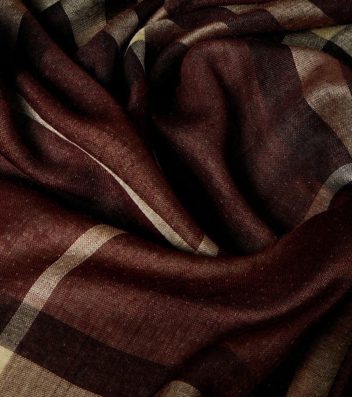 Burberry Burberry Check wool and silk scarf