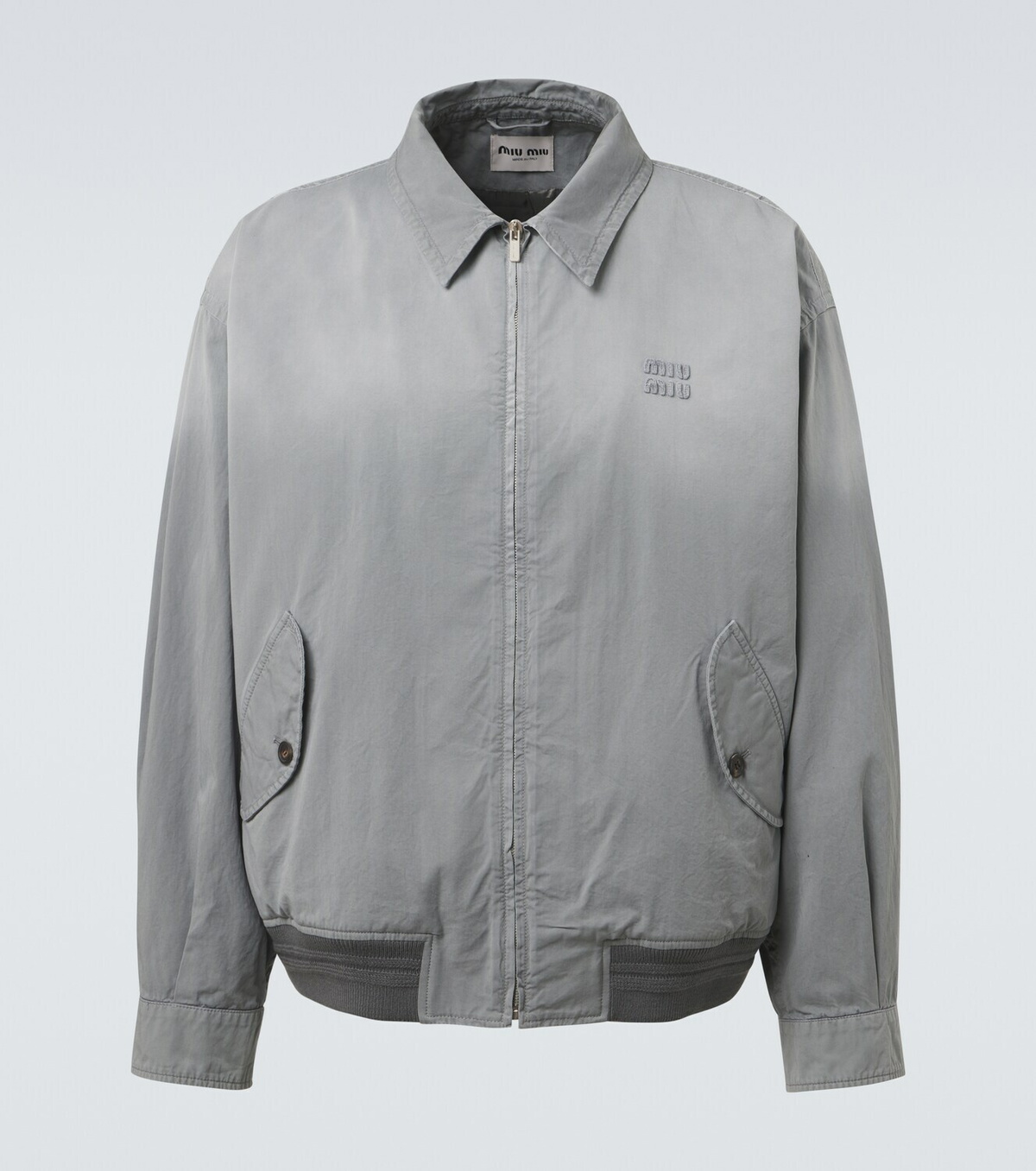 Miu Miu Cotton gabardine blouson jacket