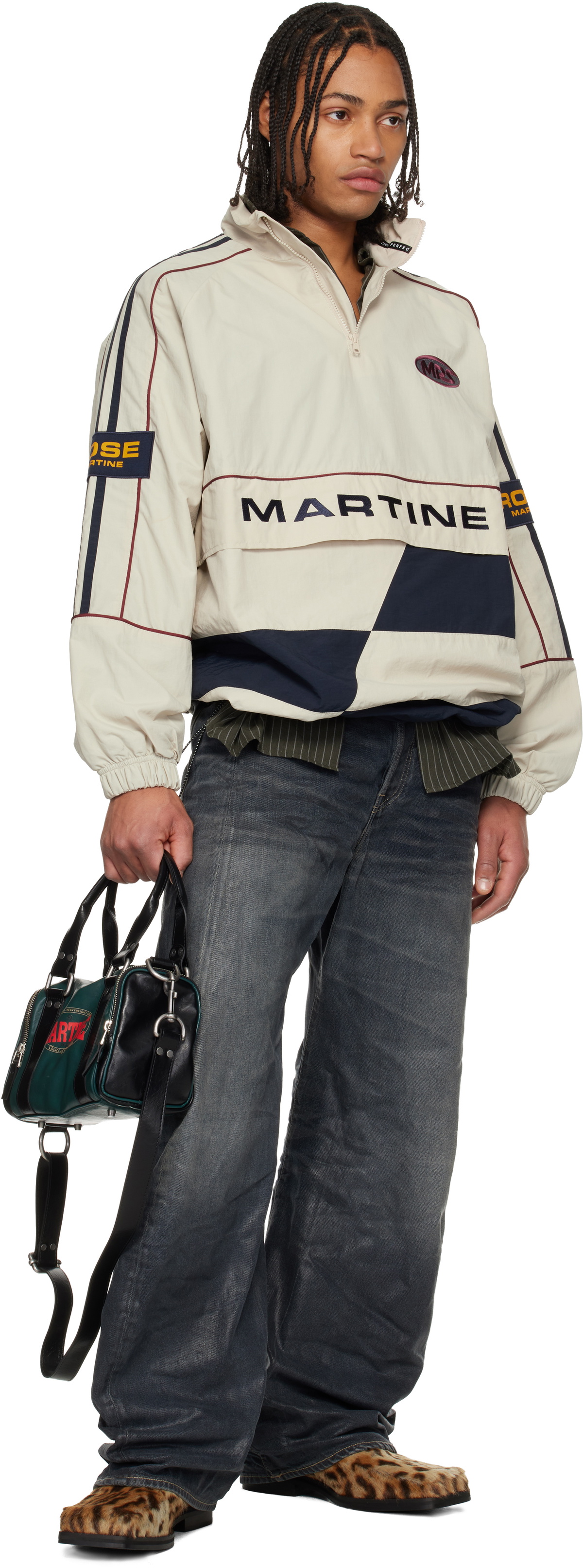 Martine Rose Green Mini Sports Bag