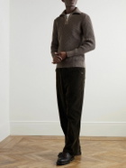 S.N.S Herning - Fender III Ribbed Wool Half-Zip Sweater - Neutrals