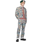 Charles Jeffrey Loverboy Multicolor Denim Shrooms Art Jacket