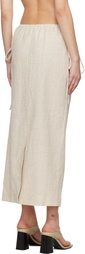 TOVE Beige Isa Midi Skirt