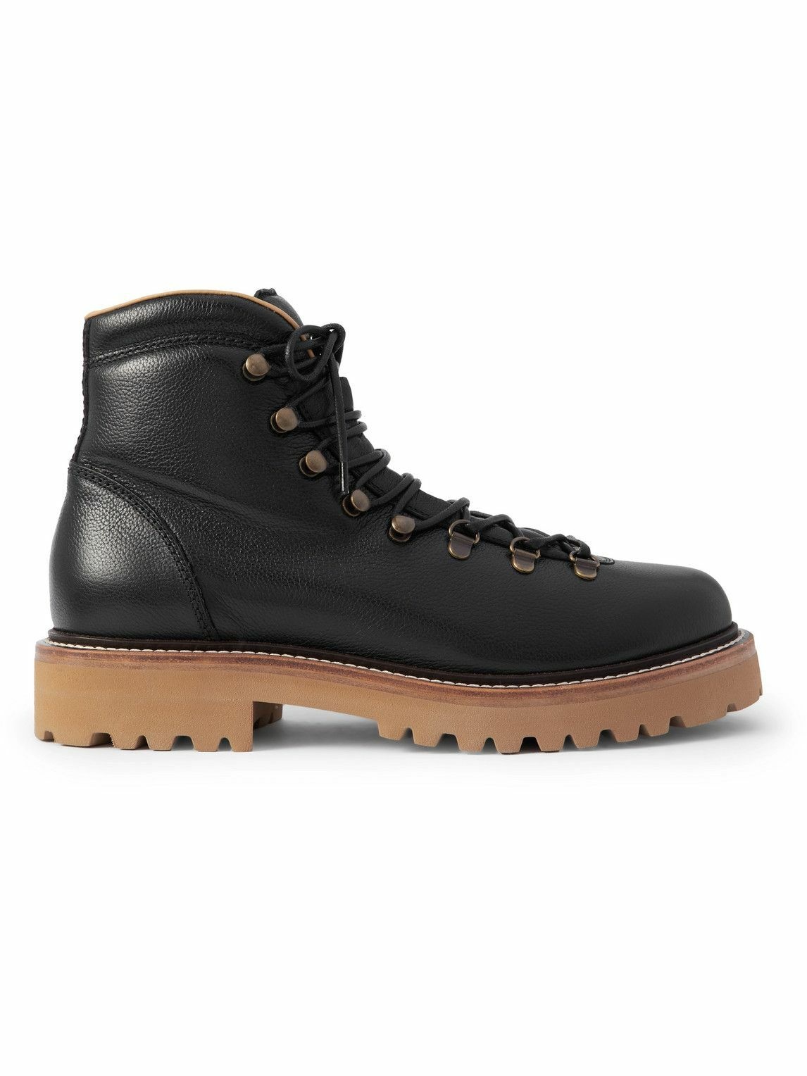 Brunello Cucinelli - Leather Hiking Boots - Black Brunello Cucinelli