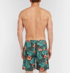 Onia - Calder Long-Length Printed Swim Shorts - Men - Green