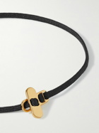 Miansai - Metric Rope and Gold Vermeil Bracelet - Black