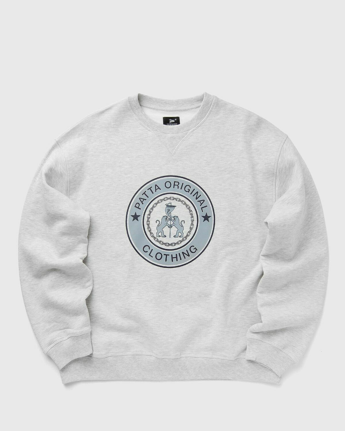 PATTA Marina Crewneck Sweater (PT) Grey Mens Sweatshirt
