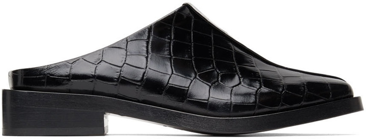 Photo: Staud Black Knightsbridge Mule Loafers