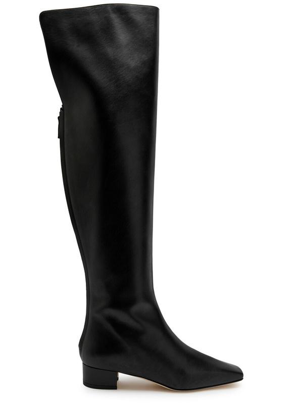 Photo: Manolo Blahnik Gore Leather Over-the-knee Boots Black