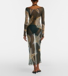 Cala de la Cruz Ursa printed sheer beach dress