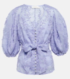 Zimmermann - Silk and linen blouse