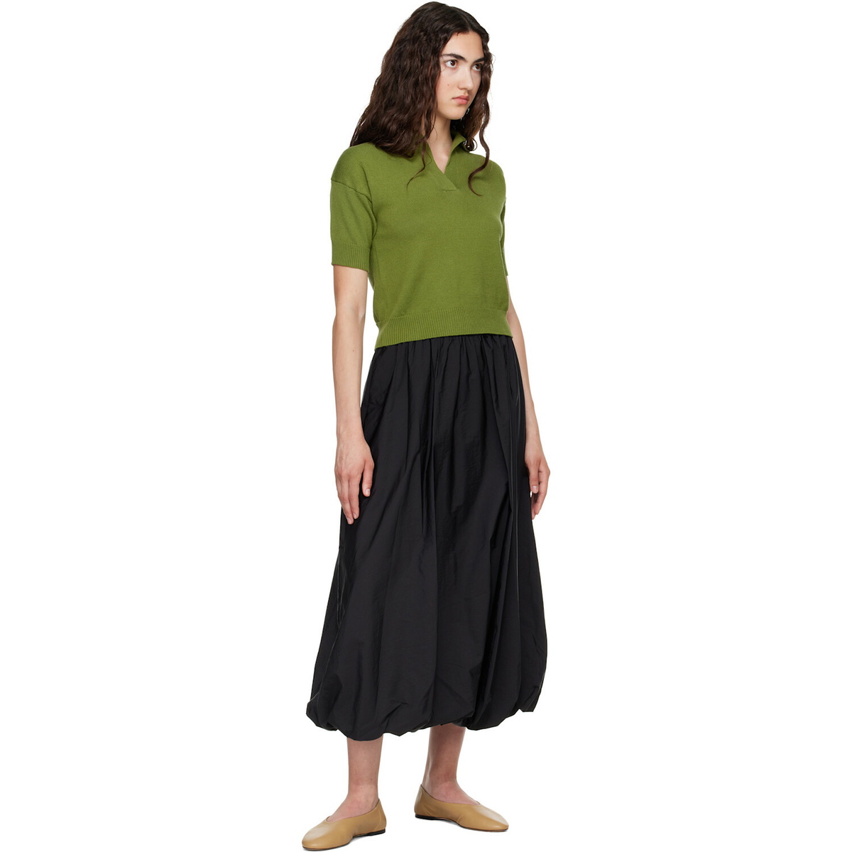 Weekend Max Mara Black Ciurma Midi Skirt