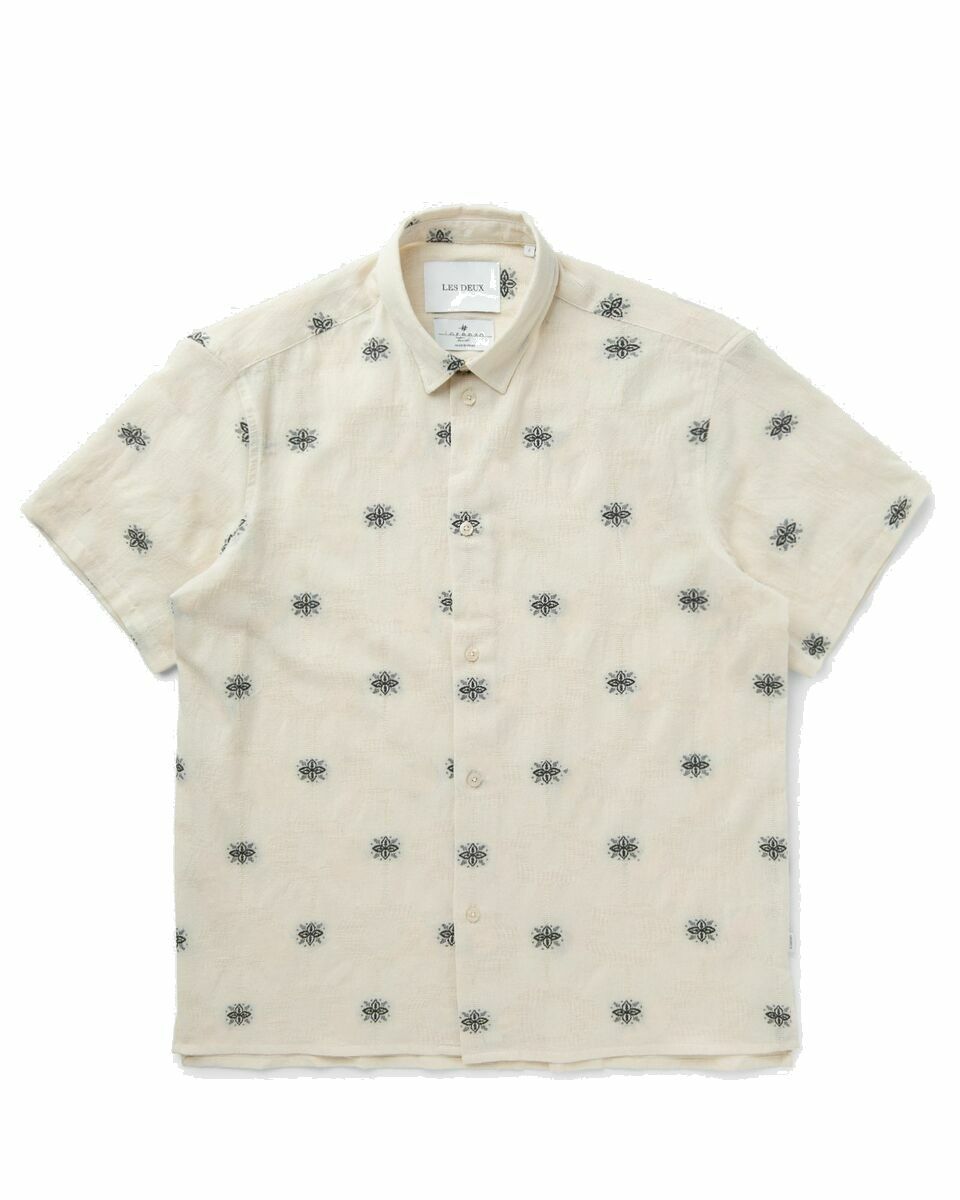 Photo: Les Deux Ira Ss Shirt Beige - Mens - Shortsleeves