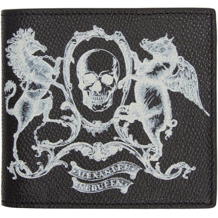 Photo: Alexander McQueen Black Coat of Arms Bifold Wallet