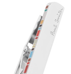 Paul Smith - Logo-Engraved Silver-Tone and Enamel Tie Clip - Men - Silver