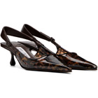 Jimmy Choo Brown Amel 50 Tortoiseshell Heels