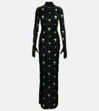 Vetements - Gloved printed jersey maxi dress