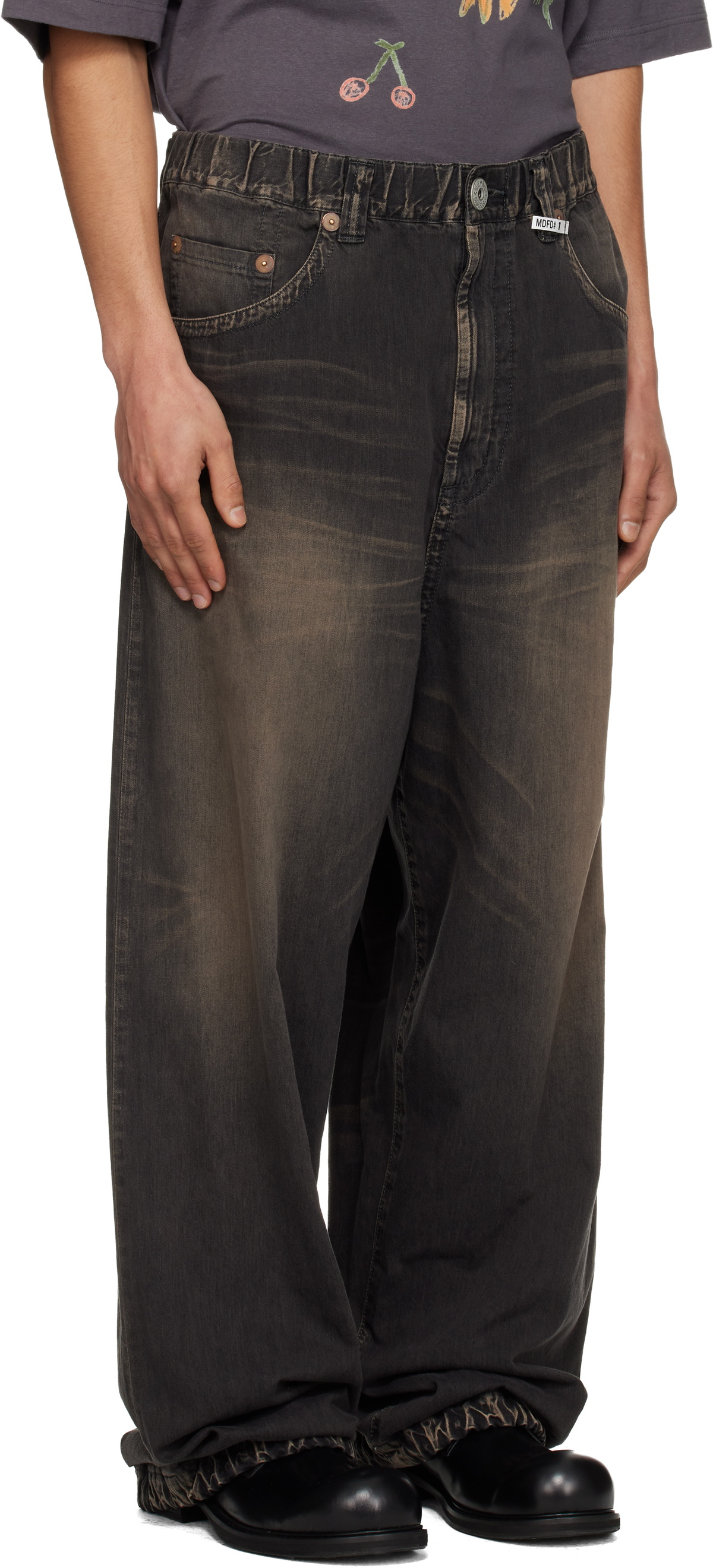 Maison MIHARA YASUHIRO Black Light Wide Jeans