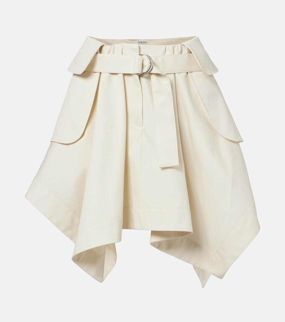 Loewe Cotton and silk gabardine miniskirt