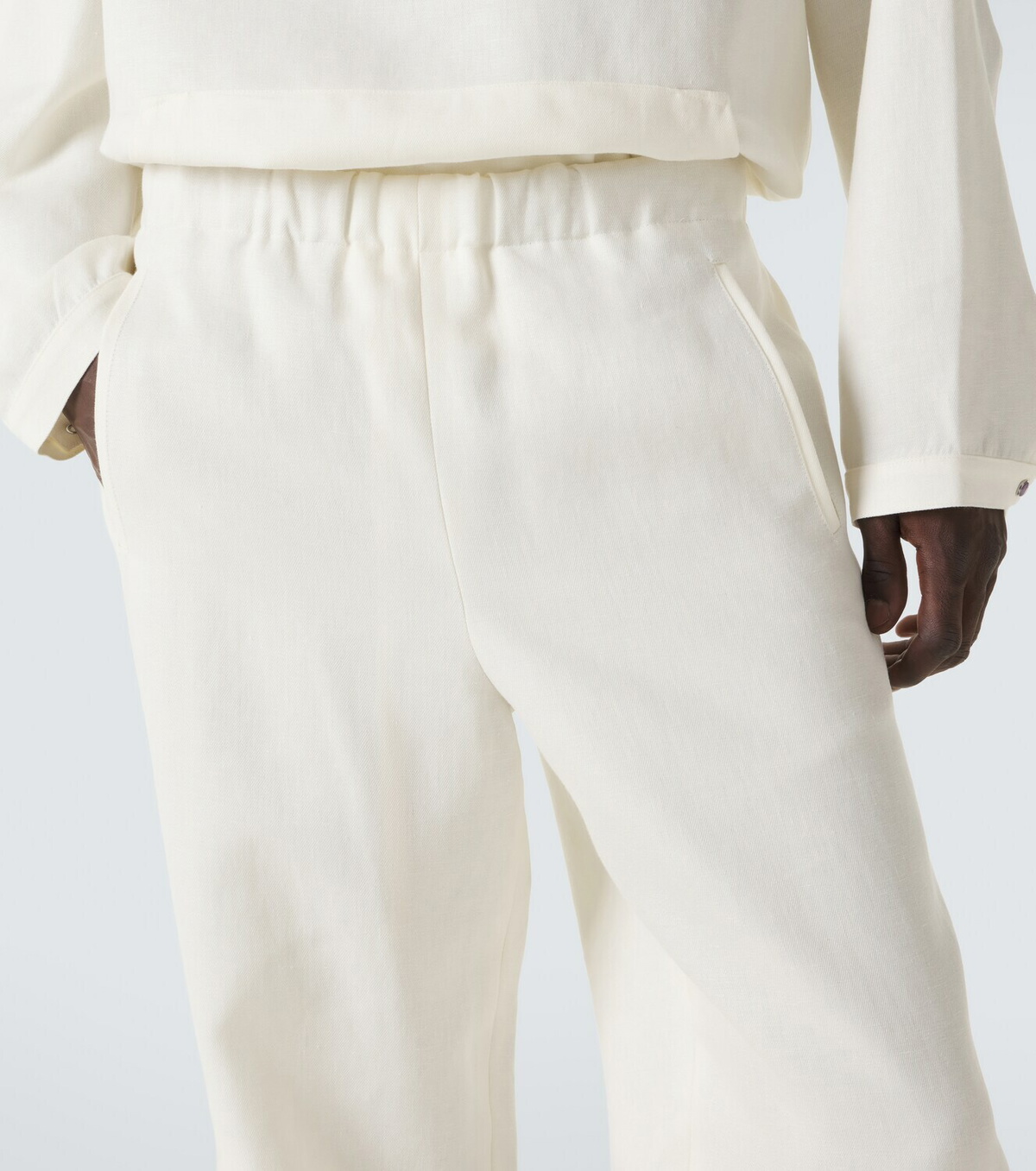 God's True Cashmere Linen sweatpants with amethyst