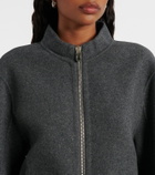 Extreme Cashmere Motor wool and cashmere bomber jacket