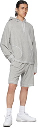 Helmut Lang Grey Towel Hoodie