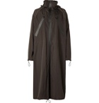 Bottega Veneta - Oversized Washed-Shell Hooded Raincoat - Brown