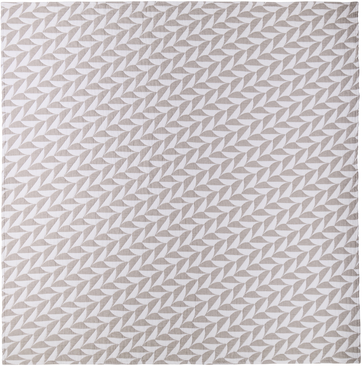 Dusen Dusen Gray & White Scallop Coverlet Bed Set, Full/Queen