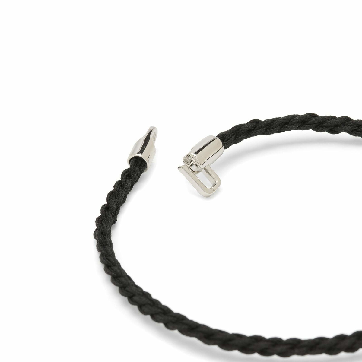 Miansai Men's Cruz Rope Bracelet in Black/Silver